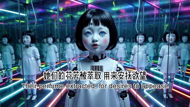 Numbered Blooms in the Hothouse | A Dystopian AI Music Video (100% Original Song & Visuals) by No_Impression_7479