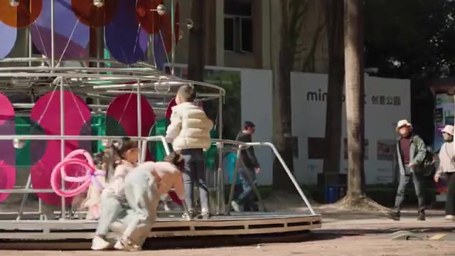 cake-like layers stack into a shared motion installation in china, bringing strangers into sync by designboom