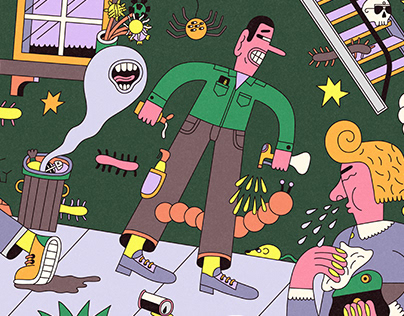 Corriere della Sera Illustrations by Behance