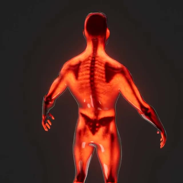 Arm Skeleton Test Created with Raycast Shader Node Is Available as a Free Demo File by Emma Collins